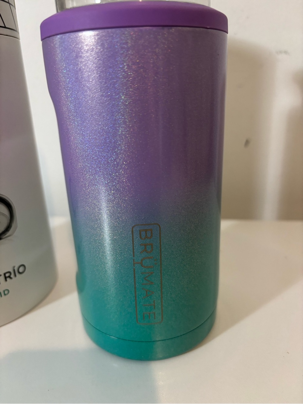 BrüMate Hopsulator Trio - Glitter Mermaid Ombre Can Cooler 16OZ Never User Vaca - Picture 2 of 8